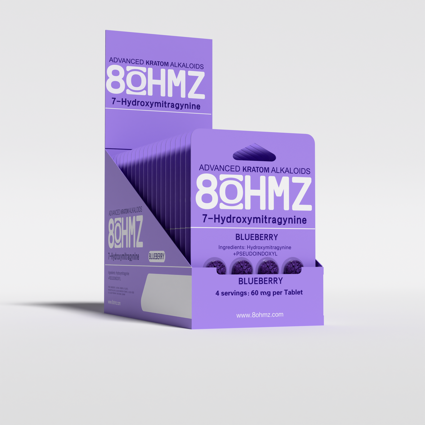 8OHMZ Blueberry | 7-Hydroxy + Pseudo | 4ct | 60mg