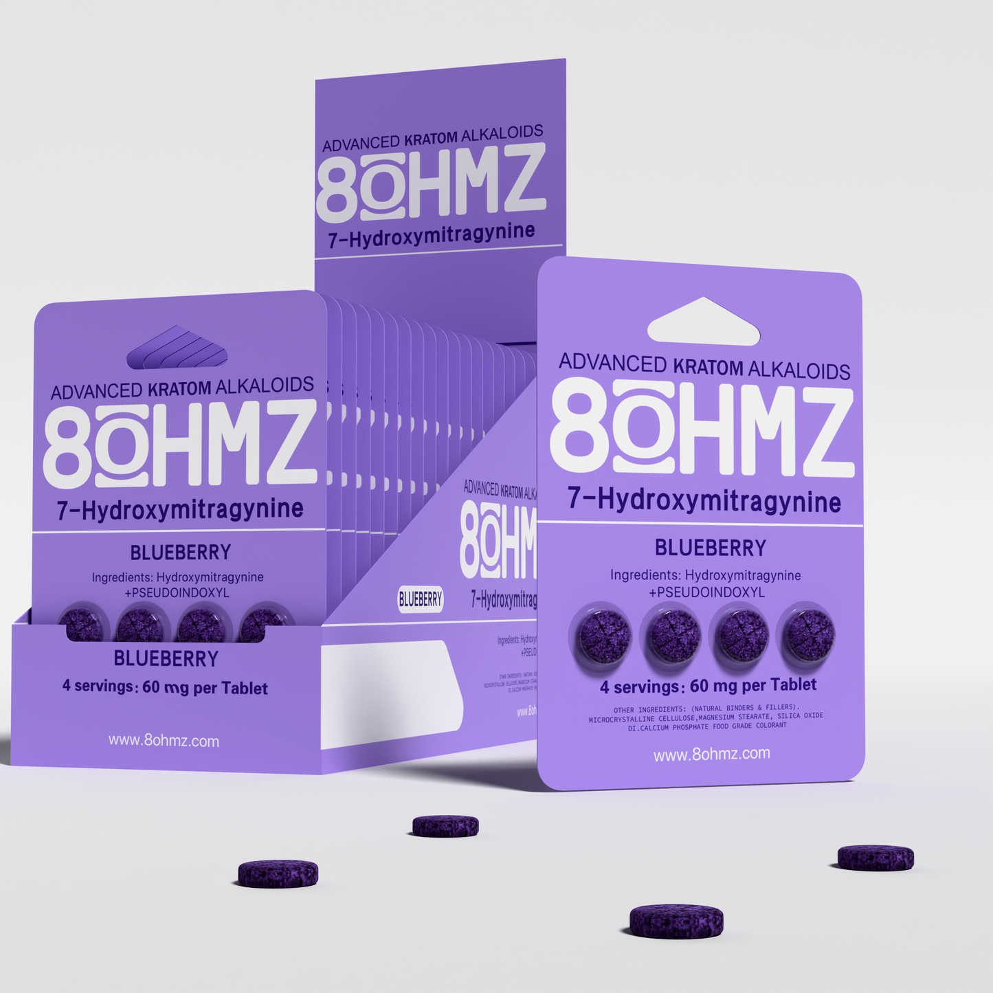 8OHMZ Blueberry | 7-Hydroxy + Pseudo | 4ct | 60mg