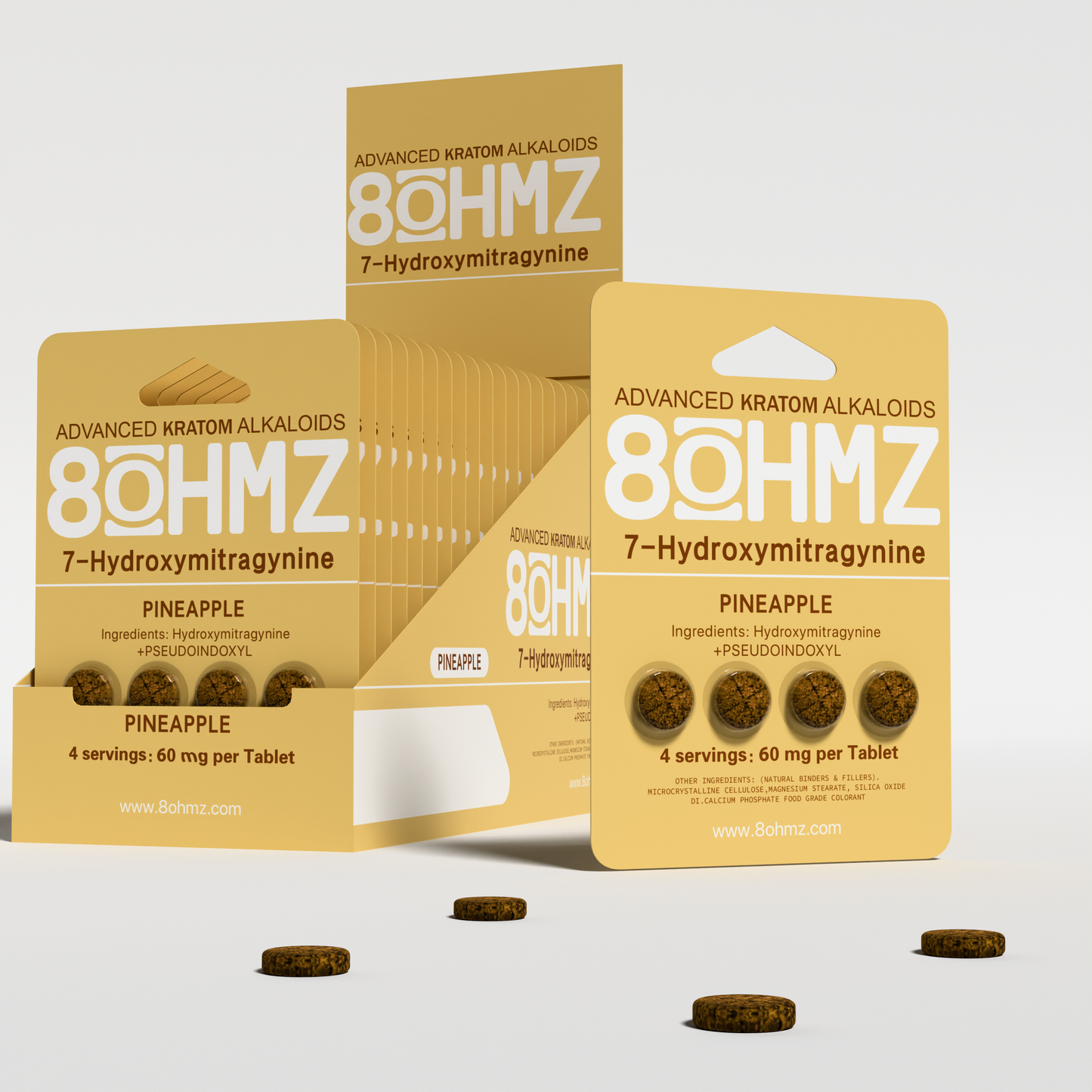 8OHMZ Pineapple | 7-Hydroxy + Pseudo | 4ct | 60mg