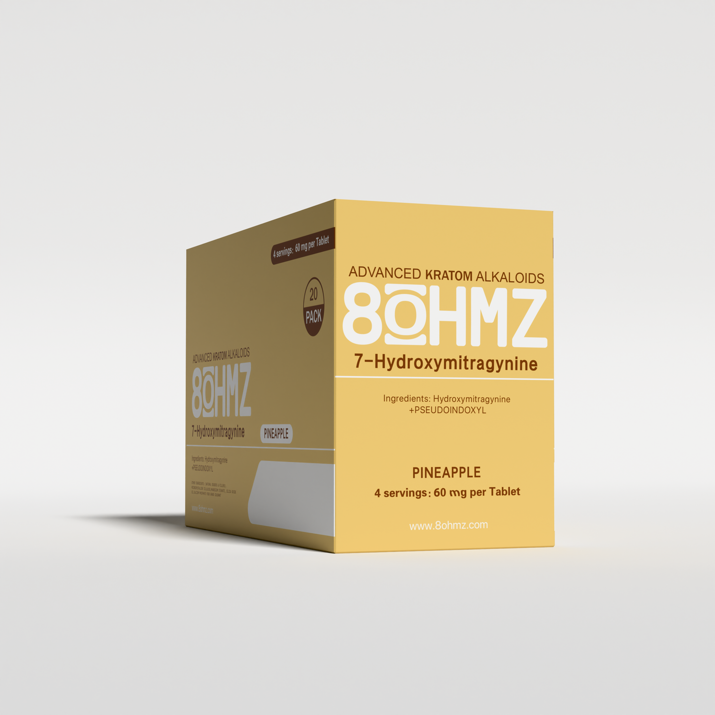 8OHMZ Pineapple | 7-Hydroxy + Pseudo | 4ct  | 60mg