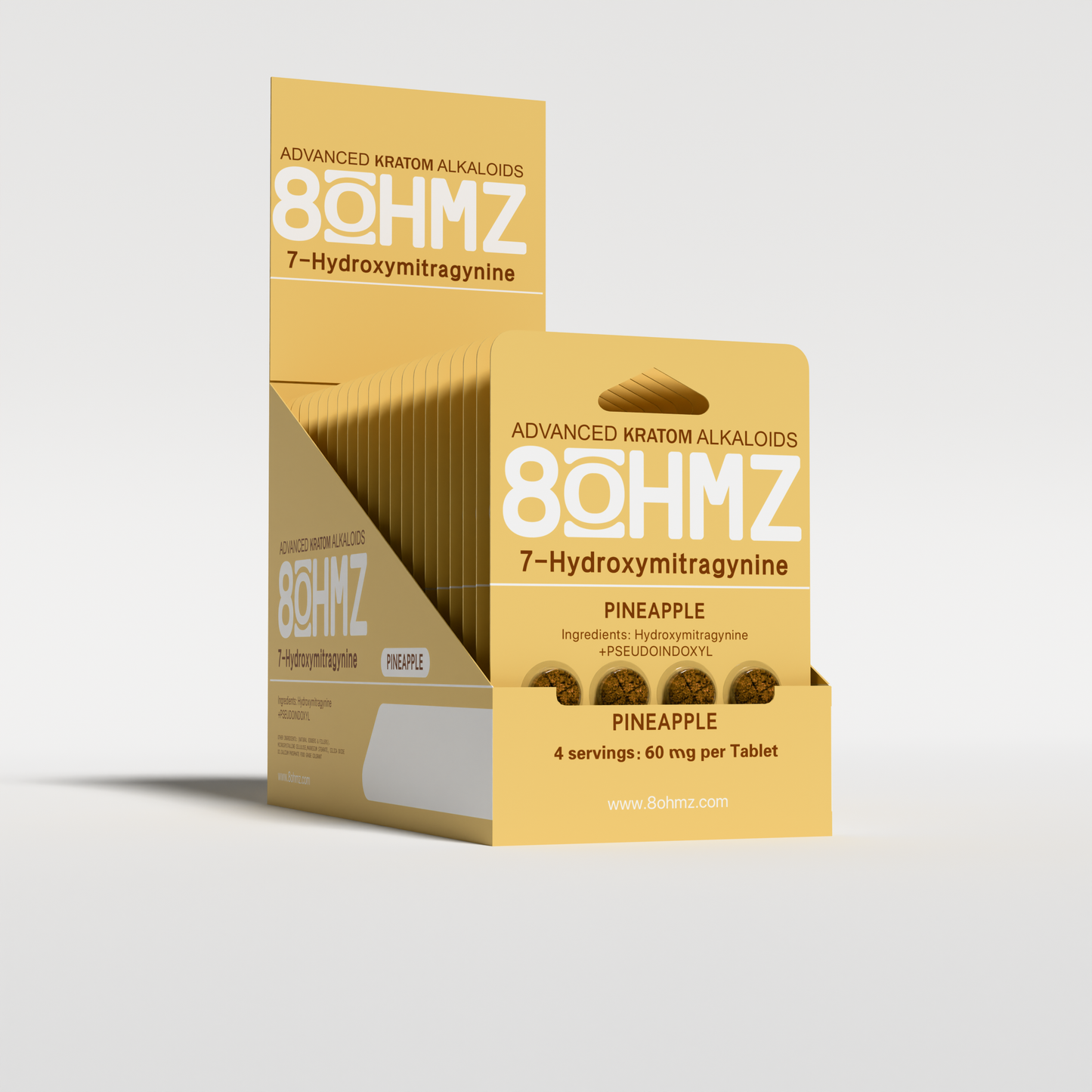 8OHMZ Pineapple | 7-Hydroxy + Pseudo | 4ct  | 60mg
