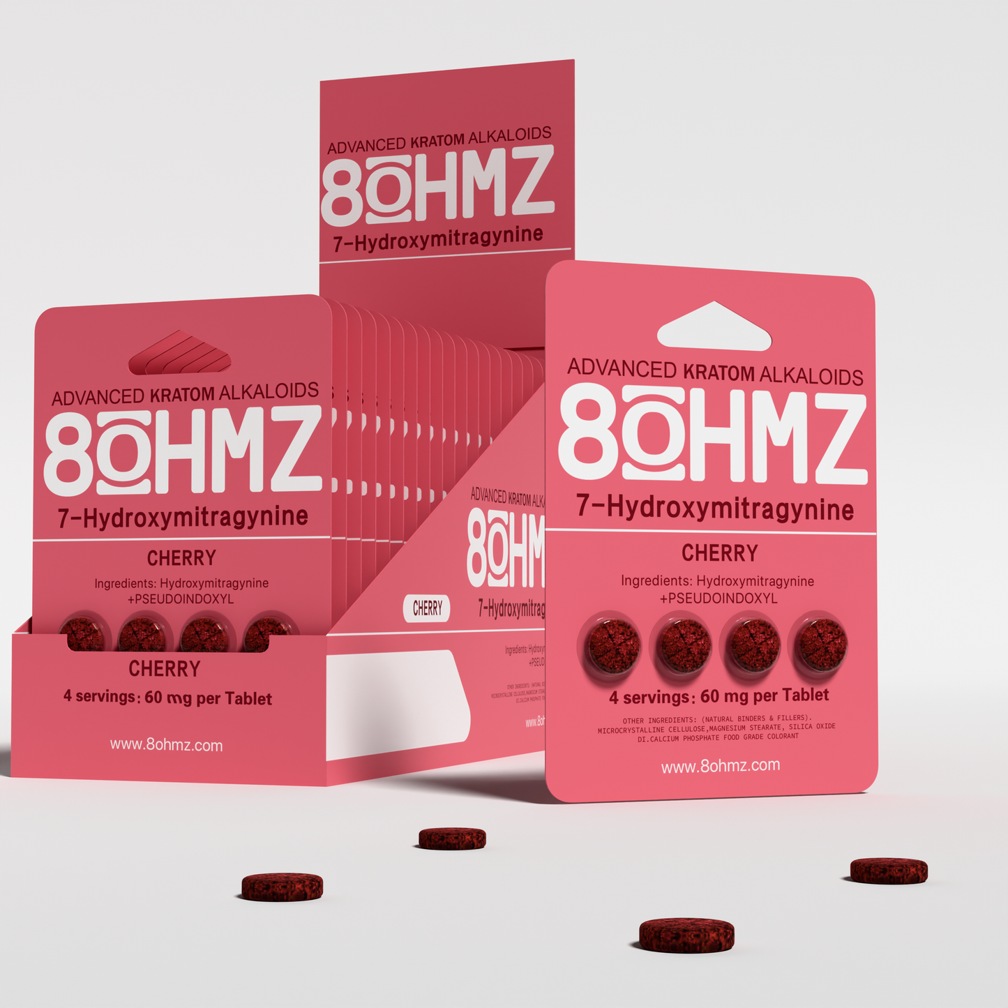 8OHMZ Cherry | 7-Hydroxy + Pseudo | 4ct  | 60mg